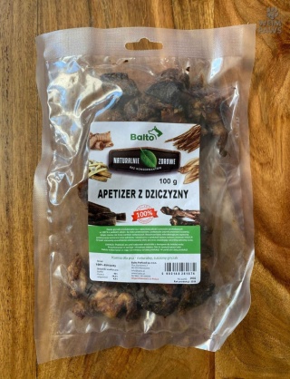 Apetizer z Dziczyzny dla Psa 100 g - Naturalny Dodatek do Karmy
