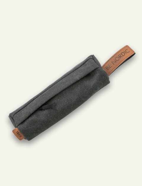 BE NORDIC Snack Dummy - czarny aporter treningowy dla psa, 6 × 20 cm, z rączką do rzucania