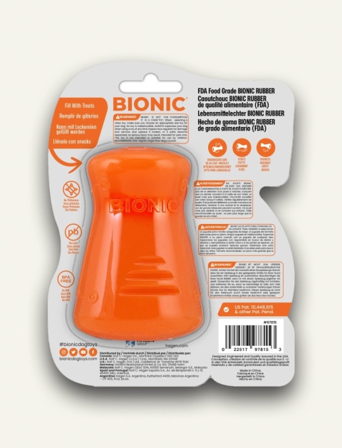 BIONIC Treat Shaker dla psa M 8,7 cm - gryzak na przysmaki