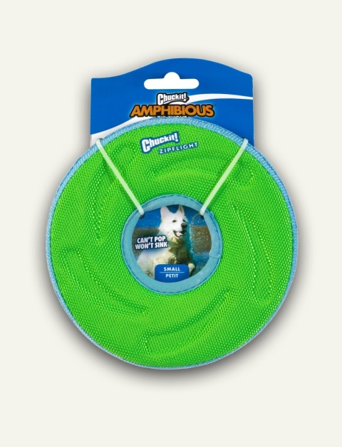 CHUCKIT! Zipflight Toy M - dysk do rzucania i aportowania dla psa, unosi się na wodzie