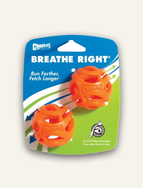 Chuckit! Breathe Right S - 2 małe ażurowe piłki aportowe dla psa