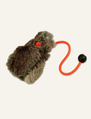 Dummy z futrem królika 165 g - piłka aportowa treningowa dla psa