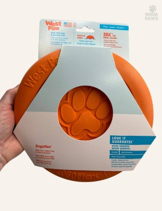 Dysk dla psa Zogoflex Zisc L 22 cm, pomarańczowy - West Paw