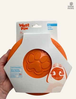 Dysk dla psa Zogoflex Zisc S 16,5 cm, pomarańczowy - West Paw