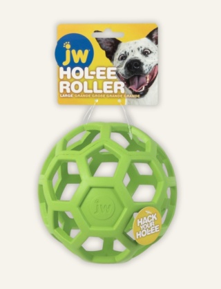 Hol-EE Roller Large Ø14 cm - interaktywna piłka dla psa na przysmaki (zielona)