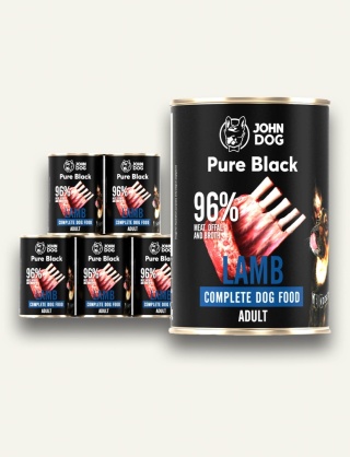 JAGNIĘCINA John Dog Pure Black 6x400 g