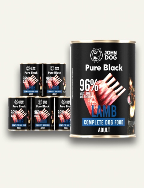JAGNIĘCINA John Dog Pure Black 6x400 g