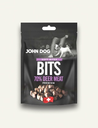 JELEŃ - John Dog Soft Chapsy Jeleń 70% - przysmak półmiękki dla psa, 100 g