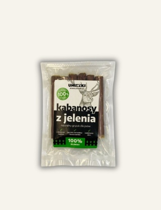 JELEŃ - Kabanosy z jelenia dla psa - naturalny gryzak premium