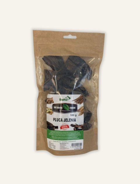 Naturalny gryzak -płuca jelenia 100 g