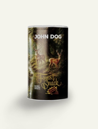 JELEŃ - John Dog ciastka z jelenia dla psa Forest Snack Tuba 400 g