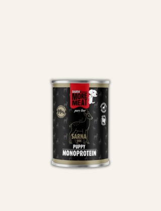 Karma mokra dla szczeniąt monoproteinowa sarna 400 g Pure Line BUBAlicious More Meat