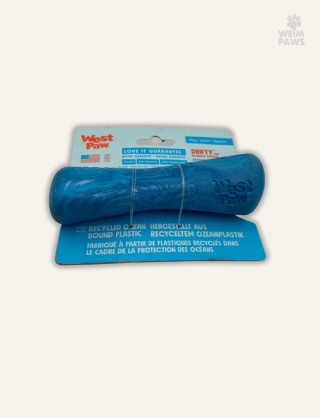 Kijek dla psa West Paw Drifty S 14,5 cm - niebieski