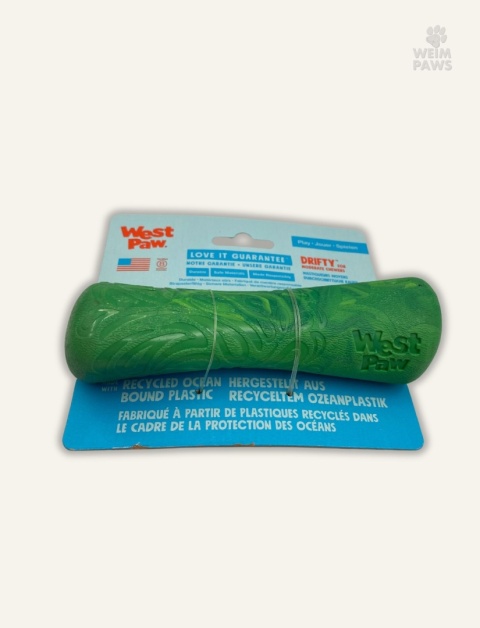 Kijek dla psa West Paw Drifty S 14,5 cm - zielony