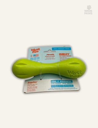 Kość dla psa West Paw Zogoflex Hurley S - 15 cm, zielona