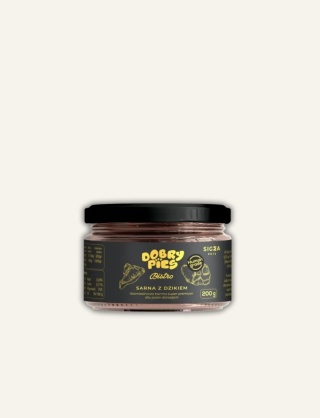 Mokra karma dla psa Bistro Premium Sarna z dzikiem 200 g słoik