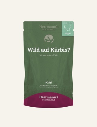 Mokra karma dla psa dziczyzna z dynią 150 g - HERRMANN'S Selection Light Dog Wild