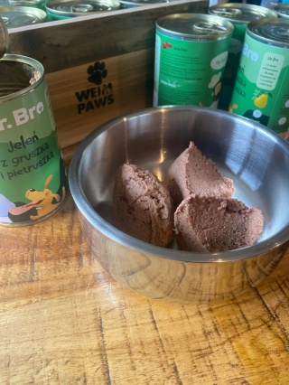 Mr. Bro Jeleń z gruszką i pietruszką 400g - monoproteinowa karma mokra dla psa