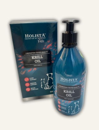 Olej z kryla dla psa i kota 400 ml - Omega-3 EPA DHA + astaksantyna