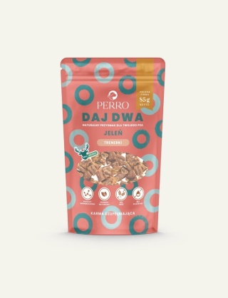 JELEŃ - Perro Daj Dwa Jeleń 85 g - naturalne przysmaki treningowe dla psa