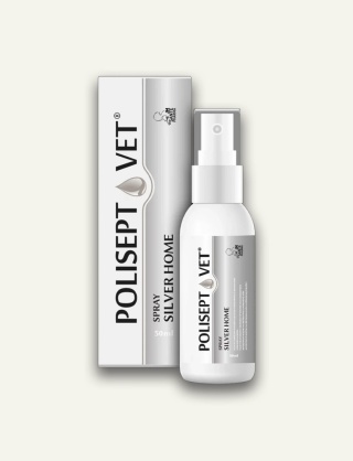 POLISEPT VET® SPRAY SILVER HOME 50 ml - spray antyseptyczny dla psa i kota