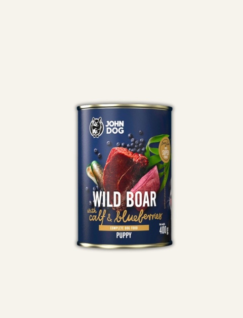 Berry Line Junior Dzik z cielęciną i jagodami 400g - mokra karma dla szczeniąt