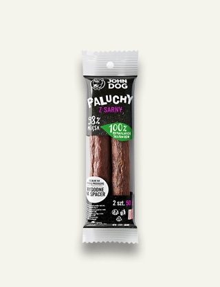 SARNA - Przysmak dla psa z sarny Paluch John Dog – 2 szt.
