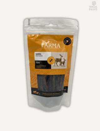 Przysmak z sarny dla psa 80 g - 100% mięsa mięśniowego