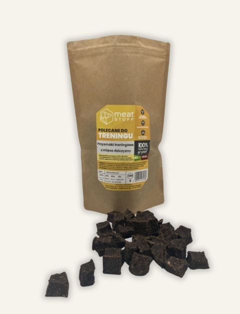 Przysmaki treningowe z dziczyzny dla psa 350 g - naturalne kostki treningowe