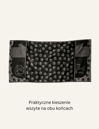 Ręcznik dla psa i kota 50x100 cm ZWOLTEX Best Friend czarny