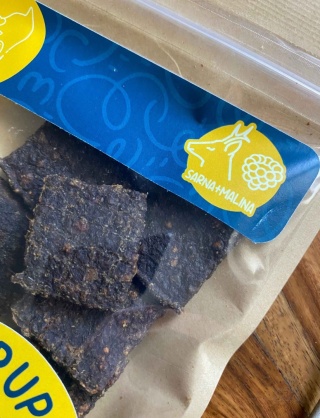 SARNA-Naturalne przysmaki dla psa z sarny i liofilizowanej maliny 90 g | ChrupKersy | BaffiDi