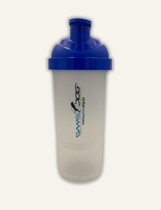 Shaker 600 ml z pojemnikiem na proszek - Game Dog Smart