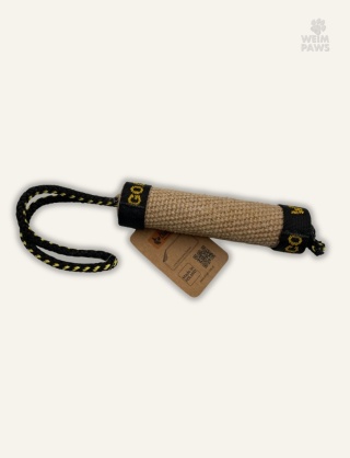Szarpak okrągły z juty dla psa 15 cm + rączka