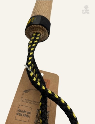 Szarpak okrągły z juty dla psa 25 cm z rączką