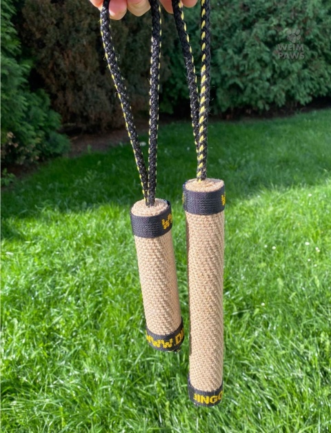 Naturalne szarpaki z juty w dwóch rozmiarach  - 25cm i 15 cm